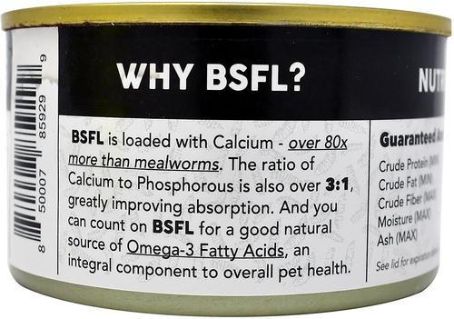 Show full view: Symton Black Soldier Fly Larvae Canned Reptile Food, 35-g can, 3 count slide 5 of 6