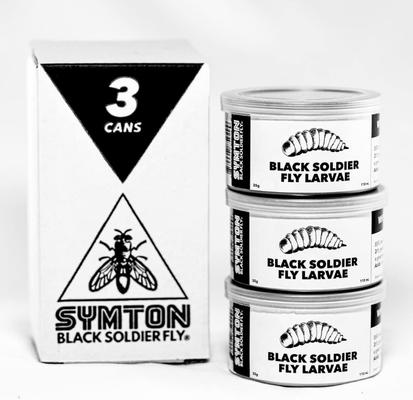 Show full view: Symton Black Soldier Fly Larvae Canned Reptile Food, 35-g can, 3 count slide 6 of 6