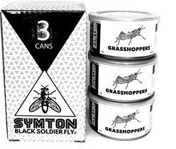 Symton Grasshoppers Canned Reptile Treats, 35-g, count of 3 slide 1 of 4