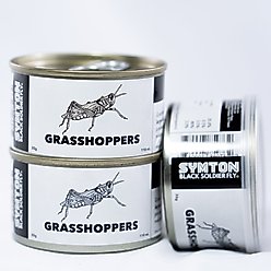 Symton Grasshoppers Canned Reptile Treats, 35-g, count of 3 slide 2 of 4
