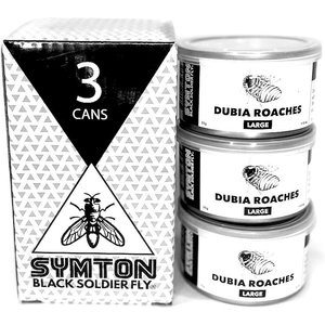 Symton Large Dubia Roaches Canned Reptile Food, 35-g, count of 3