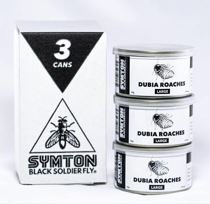 Show full view: Symton Large Dubia Roaches Canned Reptile Food, 35-g, count of 3 slide 6 of 7