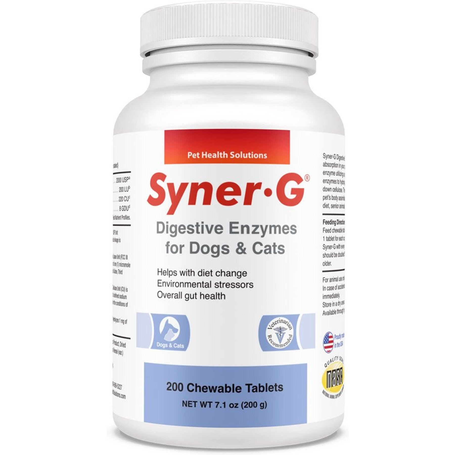 Syner-G for Dogs & Cats, 200 count