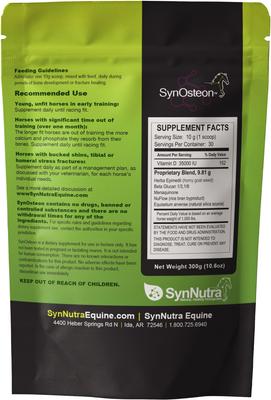 Show full view: SynNutra Equine SynOsteon Bone Health Horse Supplement, 30 Servings slide 2 of 4