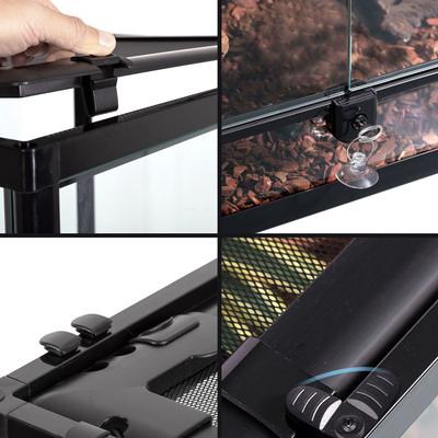 Show full view: T-Rex Glass Reptile Terrarium DBL Doors/Glass & Screen Sides, 32-gal slide 6 of 10