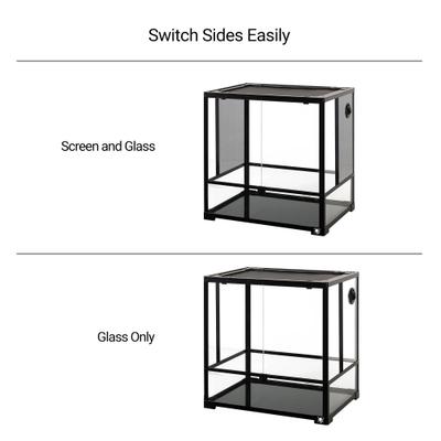 Show full view: T-Rex Glass Reptile Terrarium DBL Doors/Glass & Screen Sides, 43-gal slide 2 of 10