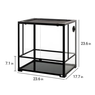 Show full view: T-Rex Glass Reptile Terrarium DBL Doors/Glass & Screen Sides, 43-gal slide 4 of 10