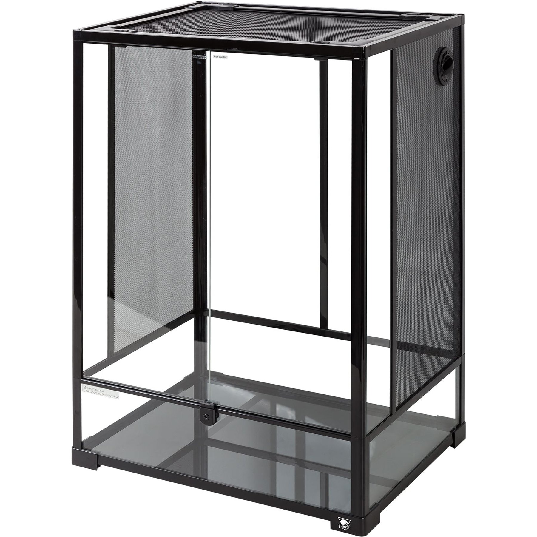 T-Rex Glass Reptile Terrarium DBL Doors/Glass & Screen Sides, 64-gal