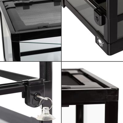 Show full view: T-Rex Glass Reptile Terrarium Single Door & Glass Sides, 12 x 12 x 12-in slide 8 of 9