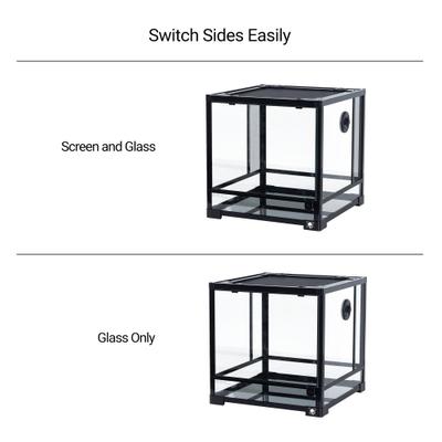Show full view: T-Rex Glass Reptile Terrarium Single Door & Glass Sides, 18 x 18 x 18-in slide 2 of 9