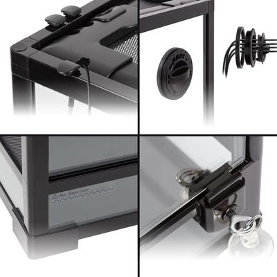 Show full view: T-Rex Glass Reptile Terrarium Single Door & Glass Sides, 18 x 18 x 18-in slide 7 of 9