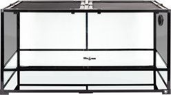 T-Rex Glass Reptile Terrarium Sliding Doors/Glass & Screen Sides, 120-gal