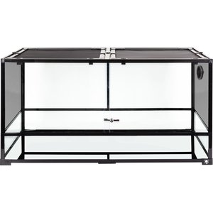 T-Rex Glass Reptile Terrarium Sliding Doors/Glass & Screen Sides, 120-gal