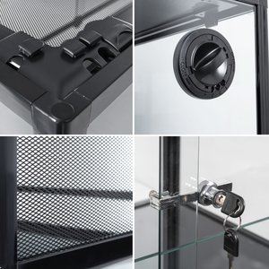 T-Rex Glass Reptile Terrarium Sliding Doors/Glass & Screen Sides, 120-gal