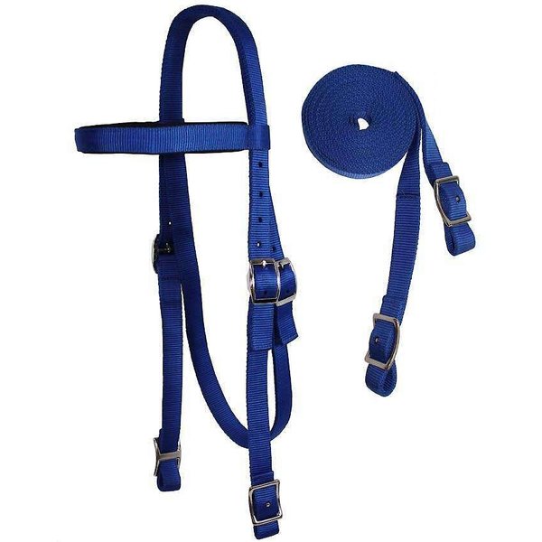 Fascia Per Sopracciglia Western Tahoe Tack – Modello Doppio Strato In Nylon Per Cavallo Full Size