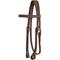 Show in main carousel: Tahoe Tack Double Stitched Leather Western Horse Browband Headstall, Medium Oil, Pony slide 1 of 3