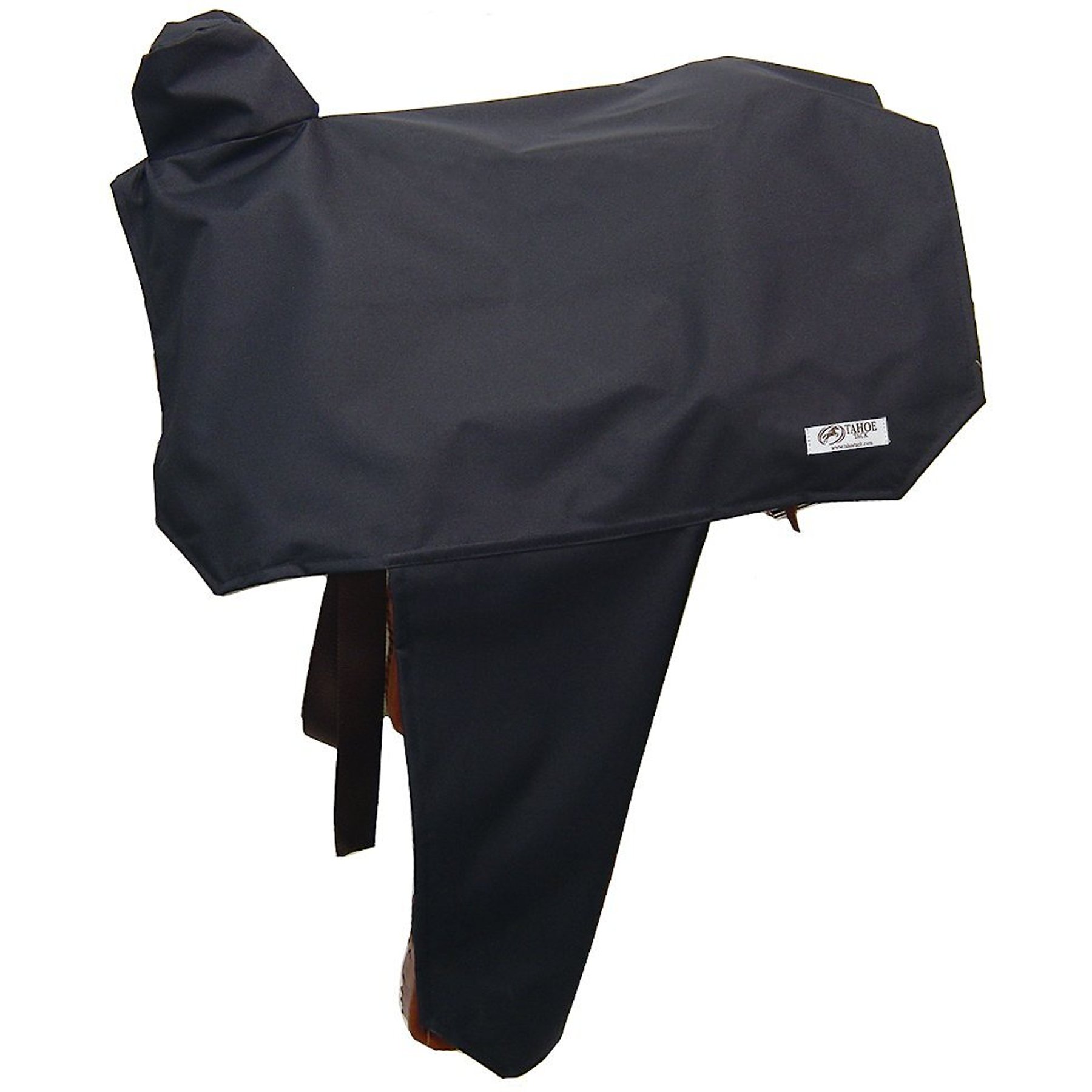Tahoe Tack Premium Nylon Waterproof Western Horse Saddle Cover, Black