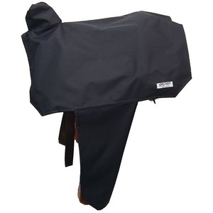 Tahoe Tack Premium Nylon Waterproof Western Horse Saddle Cover, Black