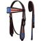 Show in main carousel: Tahoe Tack Western Patriotic American Flag Horse Browband Headstall & Reins, Cob slide 1 of 3