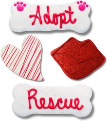 Tail Bangers Adopt & Rescue Peanut Butter & Honey Assorted Crunchy Dog Treats, 18 count