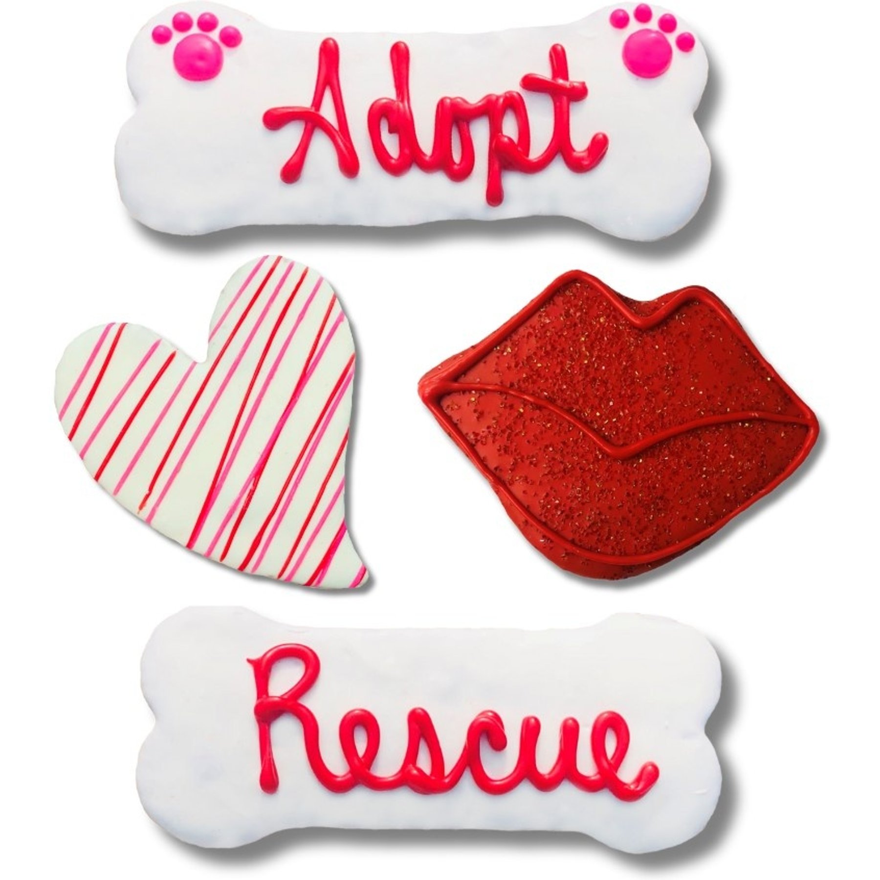 Tail Bangers Adopt & Rescue Peanut Butter & Honey Assorted Crunchy Dog Treats, 18 count