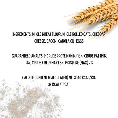 Show full view: Tail Bangers Cheddar N' Bacon Dancin' Bones Crunchy Dog Treats, 12-oz bag slide 6 of 6