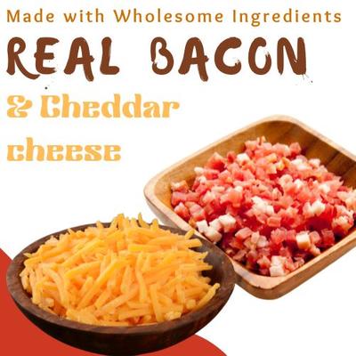 Show full view: Tail Bangers Cheddar N' Bacon Dancin' Bones Crunchy Dog Treats, 12-oz bag slide 5 of 6