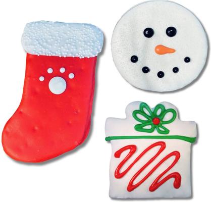 Show full view: Tail Bangers Christmas Day Peanut Butter & Honey Assorted Crunchy Dog Treats, 18 count slide 1 of 8