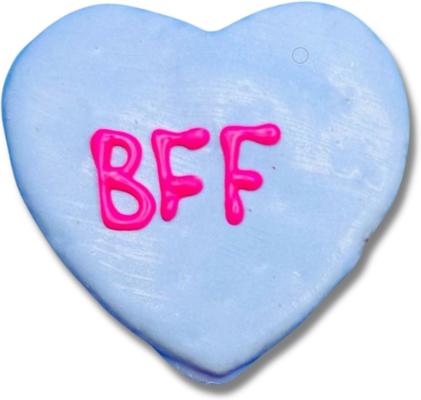 Show full view: Tail Bangers Conversation Hearts Peanut Butter & Honey Assorted Crunchy Dog Treats, 18 count slide 6 of 9