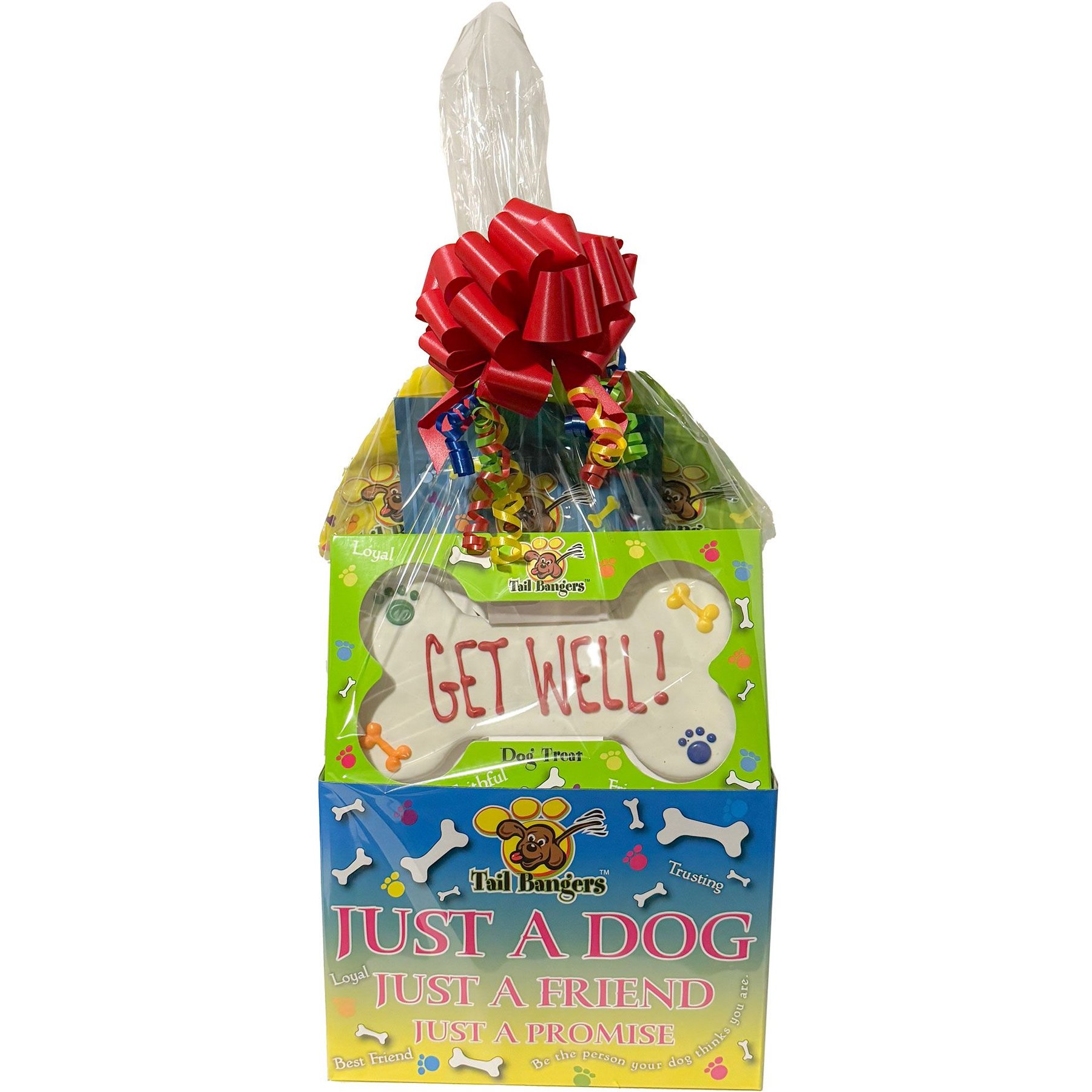 Tail Bangers 'Get Well' Gift Basket Variety Pack Crunchy Dog Treats