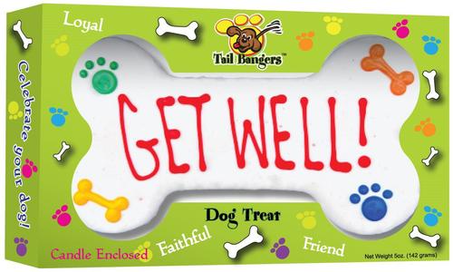 Show full view: Tail Bangers 'Get Well' Gift Basket Variety Pack Crunchy Dog Treats slide 4 of 11