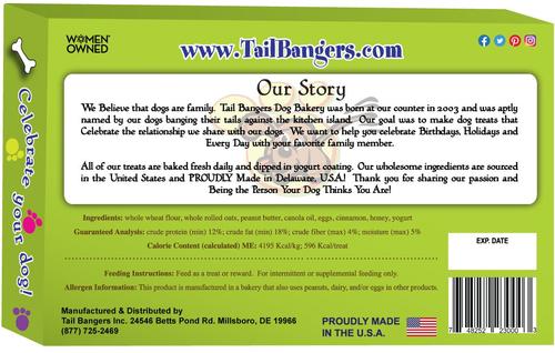 Show full view: Tail Bangers 'Get Well' Gift Basket Variety Pack Crunchy Dog Treats slide 5 of 11