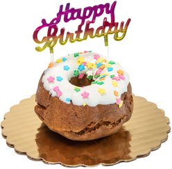 Tail Bangers 'Happy Birthday' Bundt Cake Peanut Butter & Honey Hard Baked Crunchy Dog Treats