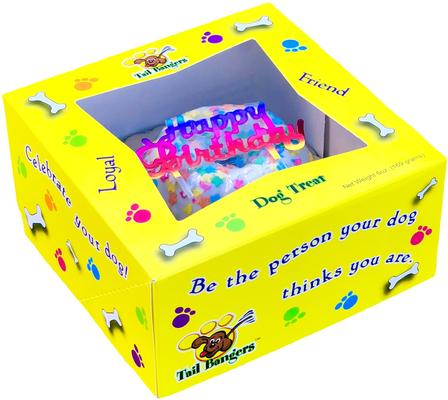 Show full view: Tail Bangers 'Happy Birthday' Bundt Cake Peanut Butter & Honey Hard Baked Crunchy Dog Treats slide 3 of 6