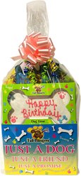 Tail Bangers 'Happy Birthday' Pink Gift Basket Variety Pack Crunchy Dog Treats