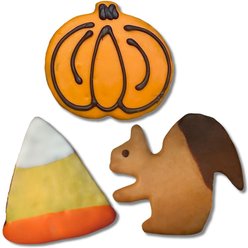 Tail Bangers 'Happy Fall Yal' Peanut Butter & Honey Assorted Crunchy Dog Treats, 18 count