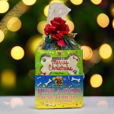 Show full view: Tail Bangers Merry Christmas Gift Basket Variety Pack Crunchy Dog Treats slide 3 of 10