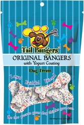 Tail Bangers Original Bangers with Yogurt Coating Peanut Butter & Honey Crunchy Dog Treats, 8-oz bag