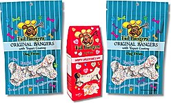 Tail Bangers Valentine's Day Gift Pack Peanut Butter & Honey Crunchy Dog Treats, 3 count