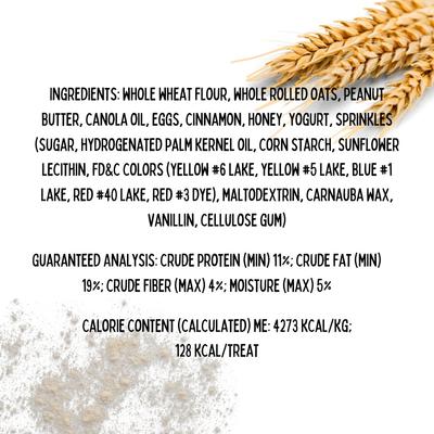 Show full view: Tail Bangers Valentine's Day Peanut Butter & Honey Assorted Crunchy Dog Treats, 18 count slide 8 of 8