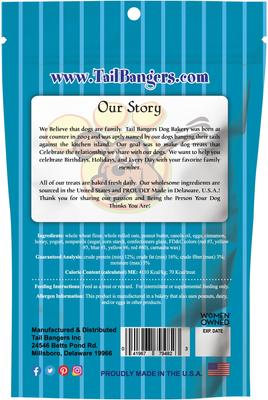 Show full view: Tail Bangers Winter Gift Pack Peanut Butter & Honey Crunchy Dog Treats, 3 count slide 7 of 9