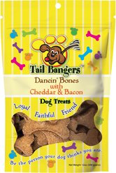 Tail Bangers Winter Variety Pack Peanut Butter, Peanut Butter with Yogurt, Cheddar & Bacon Crunchy Dog Treats, 3 count slide 2 of 9