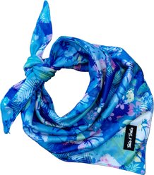 Tails & Trails Aloha Cooling Dog Bandana, Blue
