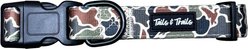 Tails & Trails Duck Camo Trail Dog Collar, Tan, Small: 11-in neck,7/8-in wide