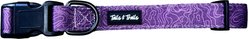 Tails & Trails Elderberry Trail Dog Collar, Purple, Small: 11-in neck,7/8-in wide