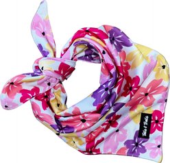 Tails & Trails Floral Cooling Dog Bandana, Pink