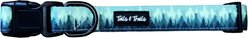 Tails & Trails Forrest Trail Dog Collar, Green, Medium: 13-in neck, 1-in wide