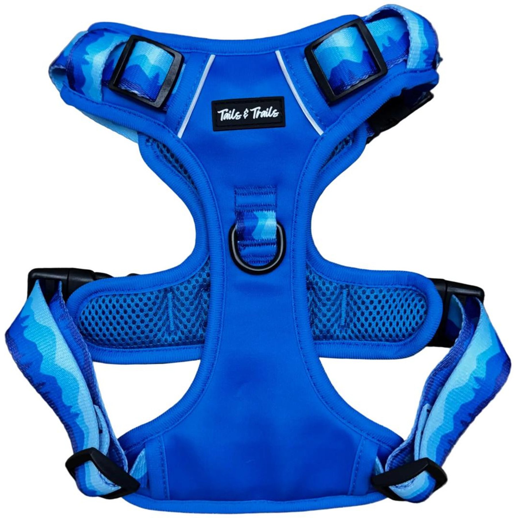 Tails & Trails Glacier Adventure No-Pull Dog Harness, Blue, X-Small: 14 to 19-in chest