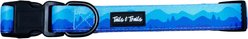 Tails & Trails Glacier Trail Dog Collar, Blue, Small: 16-in neck, 7/8-in wide