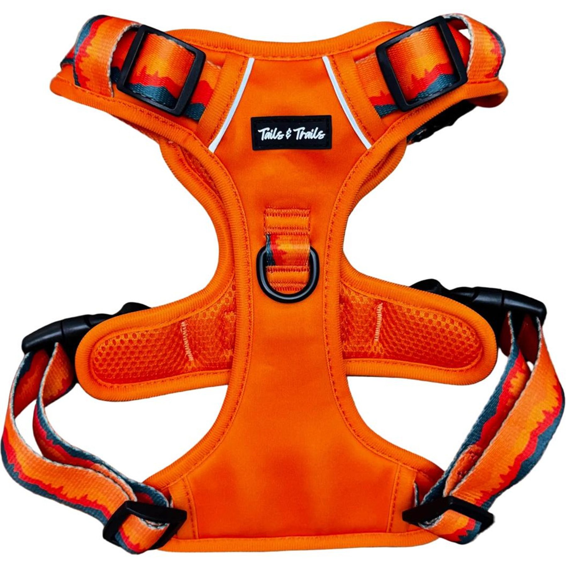 Tails & Trails Saharah Adventure No-Pull Dog Harness, Orange, X-Small: 14 to 19-in chest